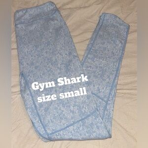Gymshark Sky Blue Patterned Leggings